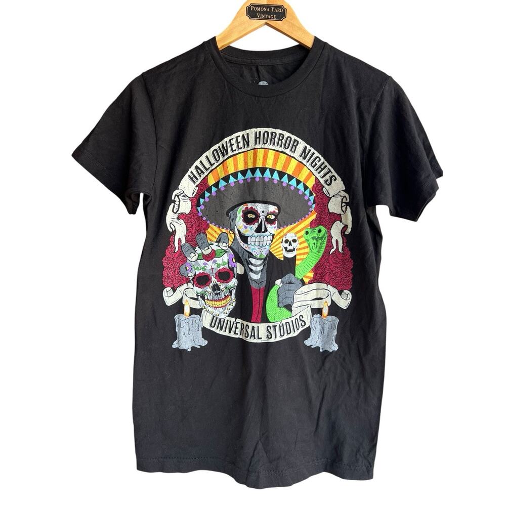 Halloween Horror Nights HHN Dia De los Muertos Day Of Dead Shirt Sugarskull S